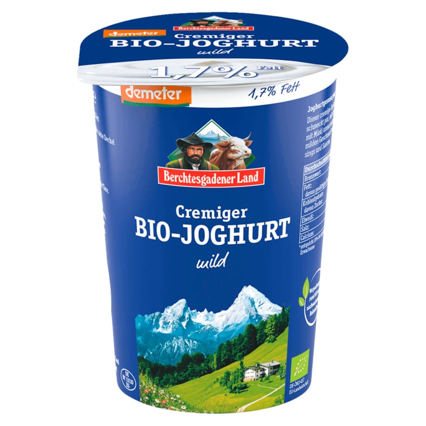 Berchtesgadener Land Bio Demeter Joghurt mild 1,7% Fett 500g